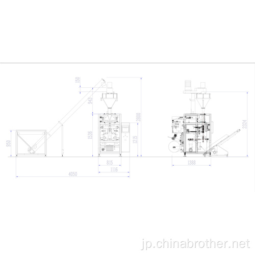 充填機自動小麦粉垂直梱包機